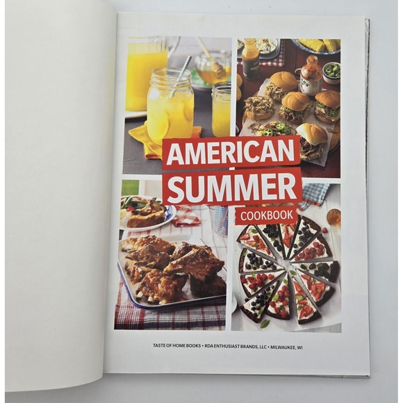 Taste of Home American Summer Cookbook 2022 Hardcover Book Used Recipes - Picture 6 of 9